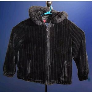 Woman faux fur jacket